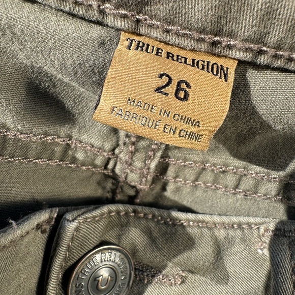 Sz 26 TRUE RELIGION CAMO PANTS - Picture 4 of 5
